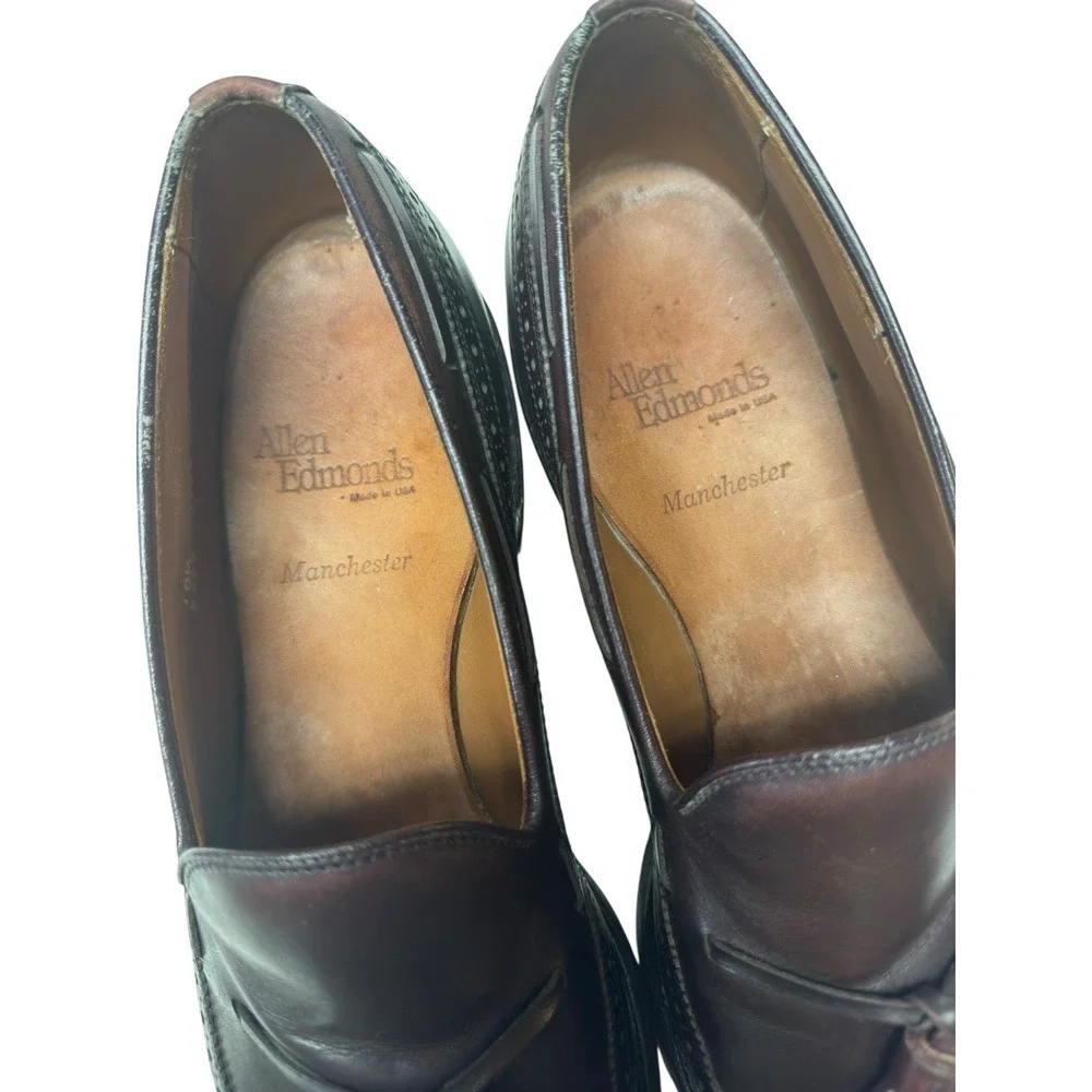 Allen Edmonds‎ Manchester Tassel Loafers Brown 10.5C Leather USA Dress